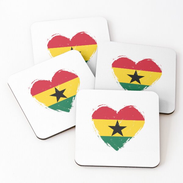 Item preview, Distressed Ghana Flag Heart GH designed and sold by shitpostee.