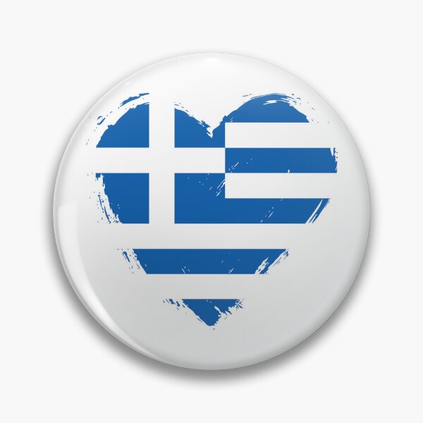 Item preview, Distressed Greece Flag Heart GR designed and sold by shitpostee.