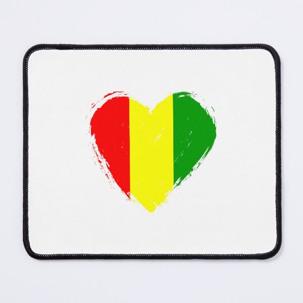 Item preview, Distressed Guinea Flag Heart GN designed and sold by shitpostee.