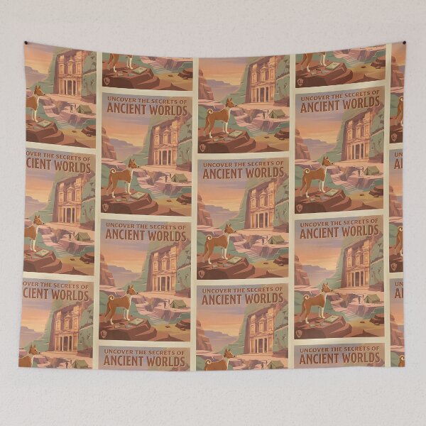 Item preview, Basenji Desert Archaeologist designed and sold by PictoVibe.
