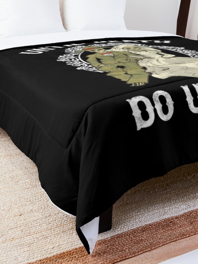 Alternate view of Skeleton Couple Until Death Do Us Part Wedding Bride Groom Comforter