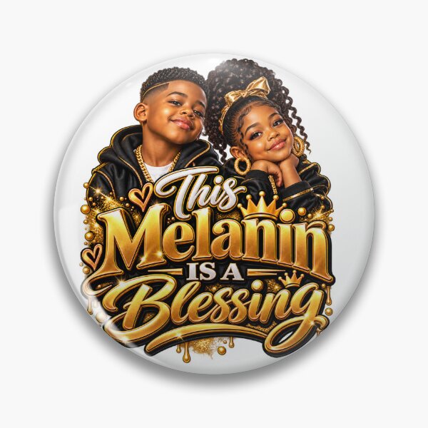 Item preview, This Melanin Is a Blessing | Little Black Kings & Queens designed and sold by KBOX CULTURE WEAR.