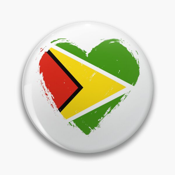 Item preview, Distressed Guyana Flag Heart GY designed and sold by shitpostee.