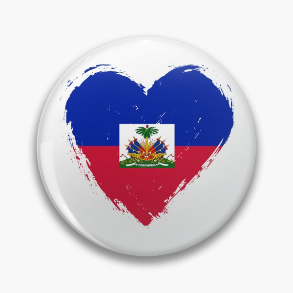 Item preview, Distressed Haiti Flag Heart HT designed and sold by shitpostee.