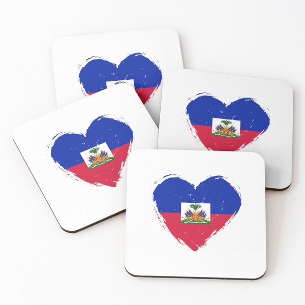 Item preview, Distressed Haiti Flag Heart HT designed and sold by shitpostee.