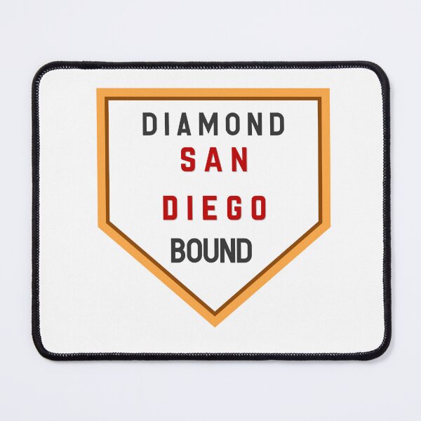Item preview, San Diego Diamond Bound.  San Diego Baseball.  Gift for a Baseball Mom.  Gift for a Baseball Dad. designed and sold by ShrimpAndGrits.