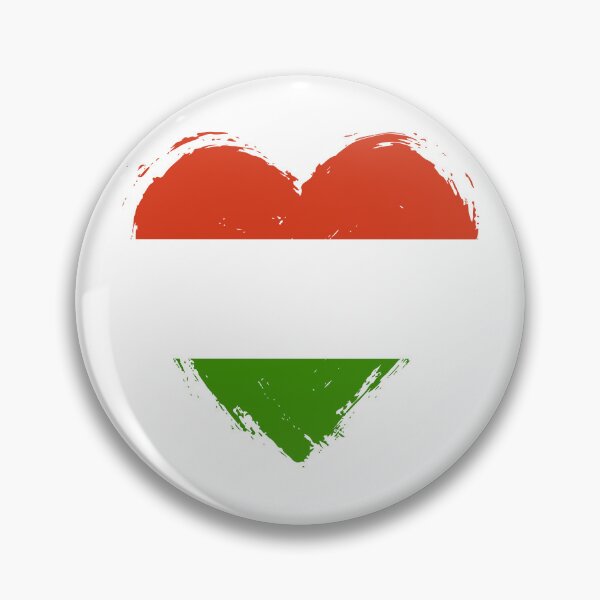 Item preview, Distressed Hungary Flag Heart HU designed and sold by shitpostee.