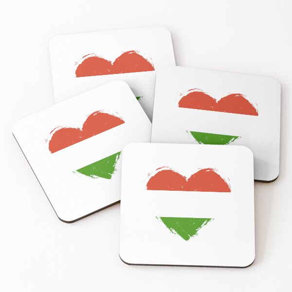 Item preview, Distressed Hungary Flag Heart HU designed and sold by shitpostee.