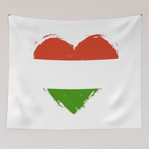 Item preview, Distressed Hungary Flag Heart HU designed and sold by shitpostee.