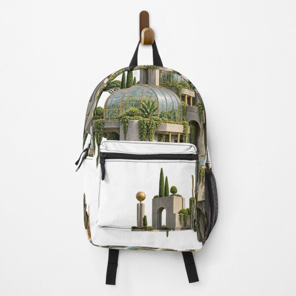 Item preview, Floating Solarpunk Greenhouse City in Brutalist Style designed and sold by Drip stamp.