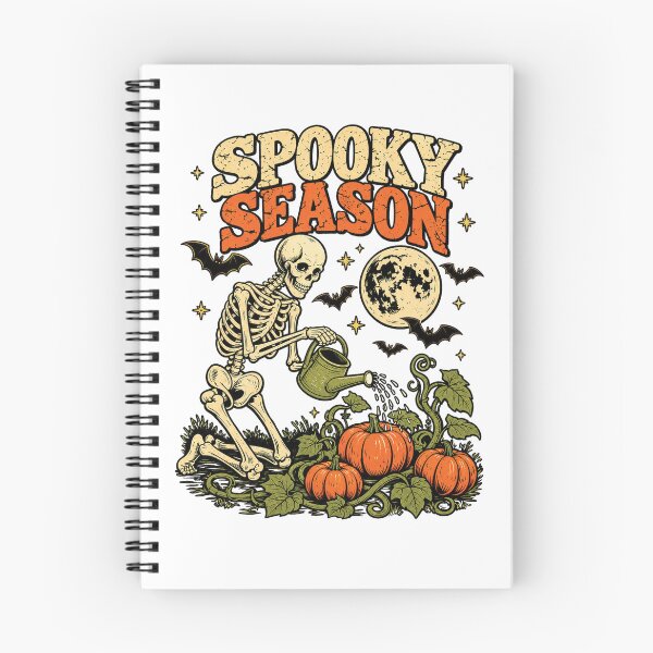 Item preview, Spooky Season – Retro Skeleton Gardening Pumpkins Halloween Design designed and sold by IrhaArts.