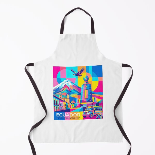 Item preview, Ecuador Retro Pop Art Travel Poster designed and sold by EdwinkOne.