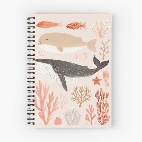 Item preview, Whales and Corals – Soft Ocean Nursery Art designed and sold by Studio Remier.