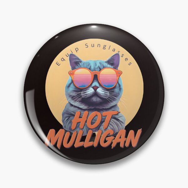 Item preview, Hot Mulligan Cat Sunglasses Sunset Retro  designed and sold by ValentinCasevc.