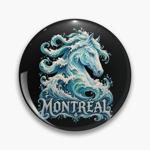 Item preview, Montreal Wave Horse: Turquoise Fantasy in Motion designed and sold by Fenay Designs.