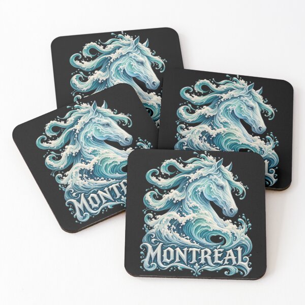 Item preview, Montreal Wave Horse: Turquoise Fantasy in Motion designed and sold by Fenay Designs.