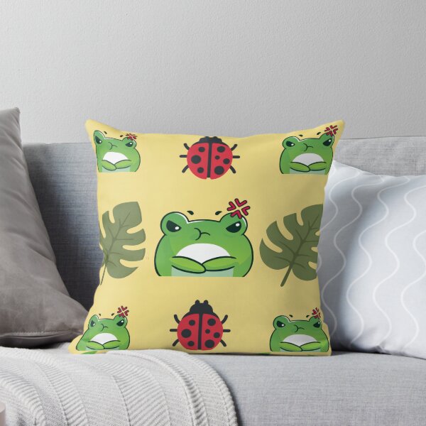 Item preview, Cute Grumpy Frog Pattern designed and sold by Azurart2.
