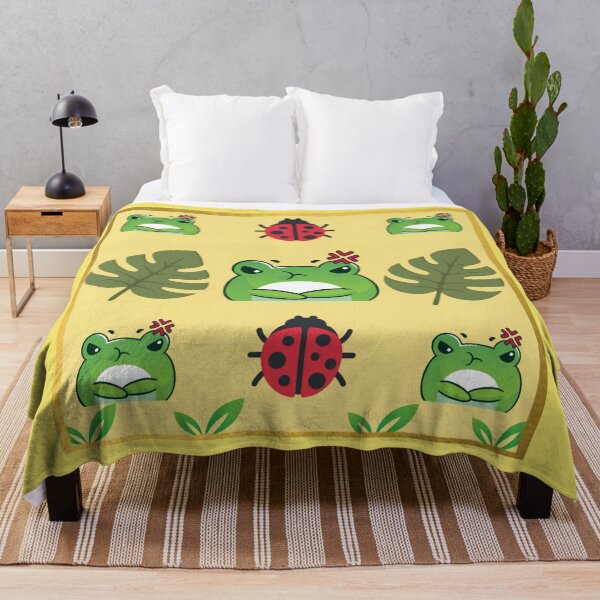 Item preview, Cute Grumpy Frog Pattern designed and sold by Azurart2.