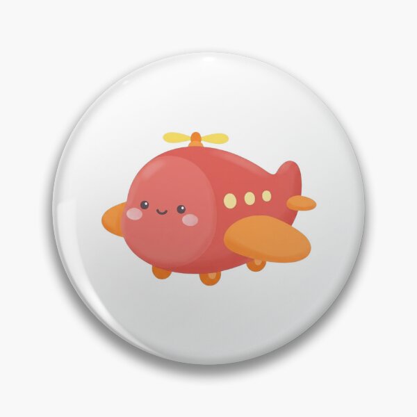 Item preview, Cute Kawaii Red Airplane Toy Illustration designed and sold by ajamzbox.