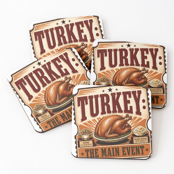 Item preview, Turkey The Main Event – Vintage Thanksgiving Roast designed and sold by LiviuGligoros.