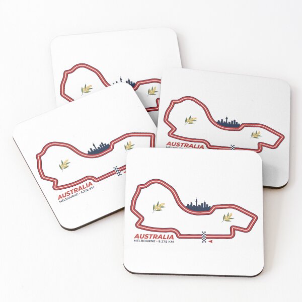 Item preview, Australia Circuit Sticker - Albert Park Melbourne Racing Track Map Decal designed and sold by Bobby Hart Creative.