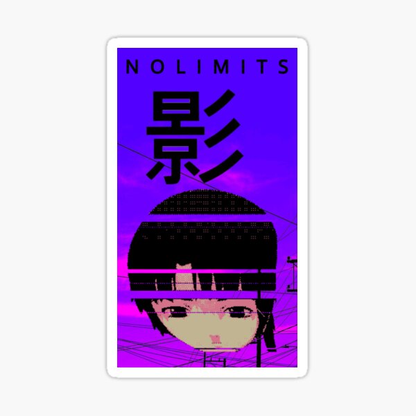 Anime Lain Aesthetic Nolimits Sticker By Nostalgiacorp Redbubble 