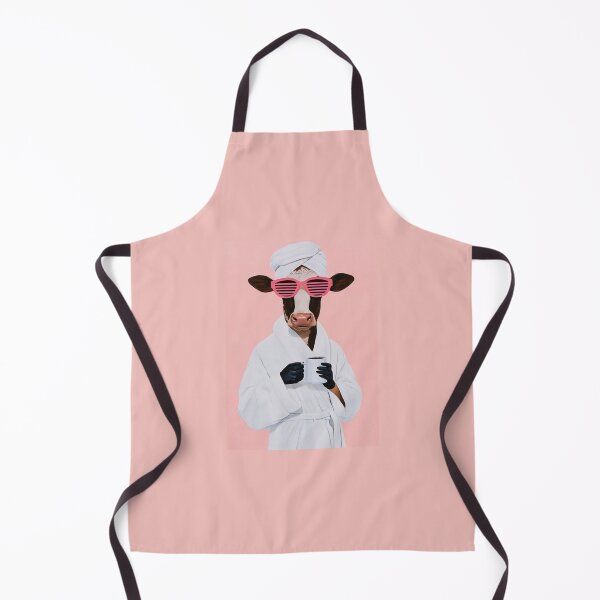 Item preview, Cow Wearing Pink Shutter Shades and Holding Coffee designed and sold by Autumn-Brown.