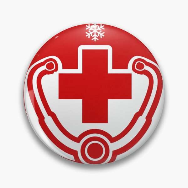 Item preview, Nurse Christmas Badge Sticker — Nurse Holiday Gift designed and sold by TMS-Studio.