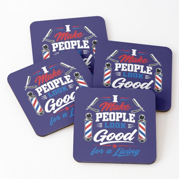 Item preview, I Make People Look Good for a Living Barber Shirt | Funny Barber Quote Design designed and sold by DesignHouse07.