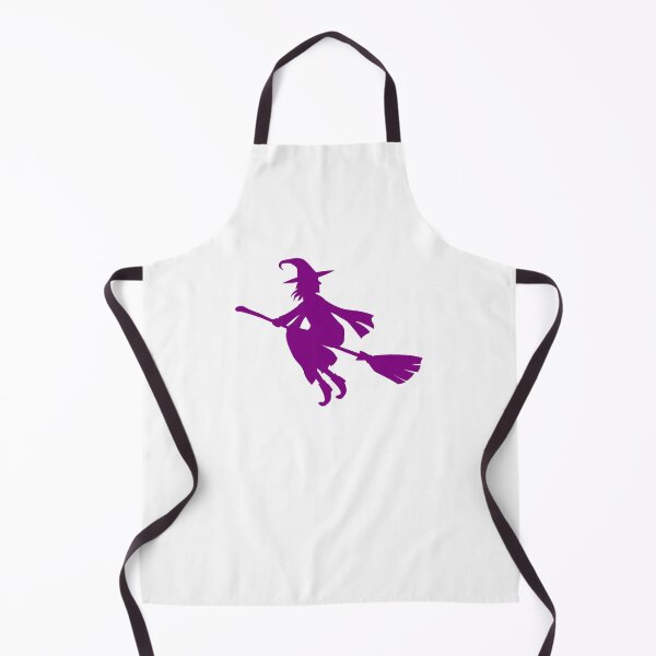 Item preview, Purple Flying Witch Broomstick Halloween Silhouette designed and sold by pattern-archive.