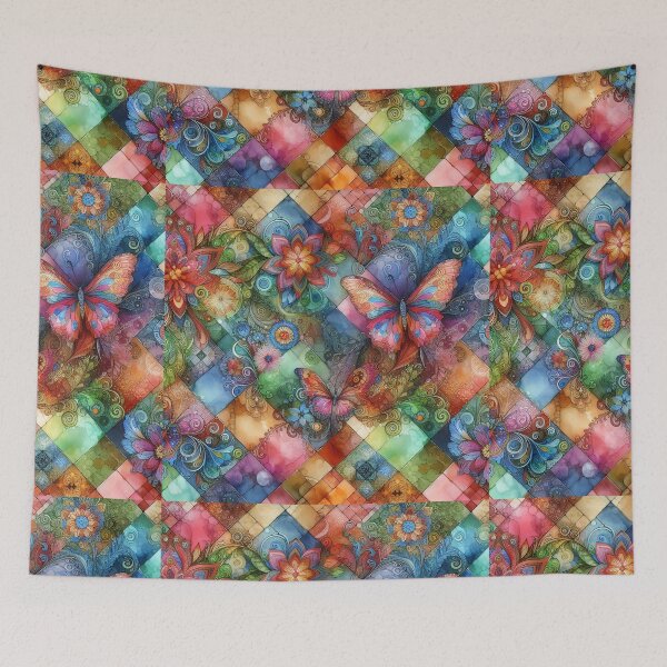 Item preview, quilted butterfly designed and sold by CoolMoonMischief.