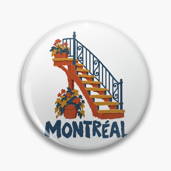 Item preview, Montreal Flower Steps: Warm Paper-Cut Charm designed and sold by Fenay Designs.
