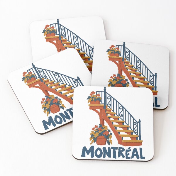 Item preview, Montreal Flower Steps: Warm Paper-Cut Charm designed and sold by Fenay Designs.