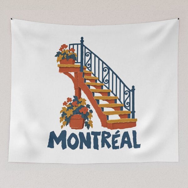 Item preview, Montreal Flower Steps: Warm Paper-Cut Charm designed and sold by Fenay Designs.