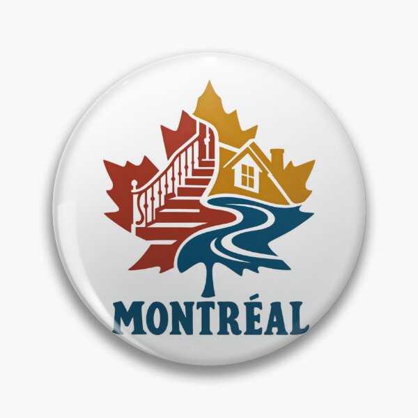 Item preview, Montreal Maple Mosaic: Stairs, Roof and River designed and sold by Fenay Designs.