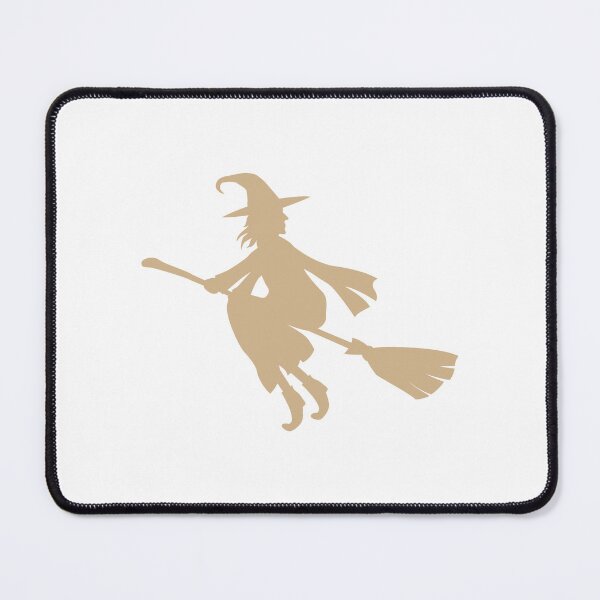 Item preview, Tan Flying Witch Broomstick Halloween Silhouette designed and sold by pattern-archive.