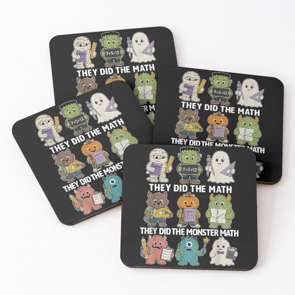 Item preview, They Did The Monster Math Funny Halloween Math Teacher Cute Monsters designed and sold by ocustdaleman.