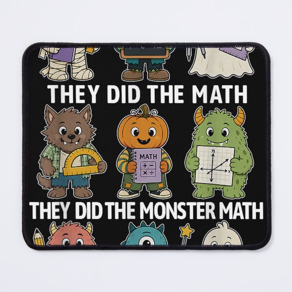 Item preview, They Did The Monster Math Funny Halloween Math Teacher Cute Monsters designed and sold by ocustdaleman.