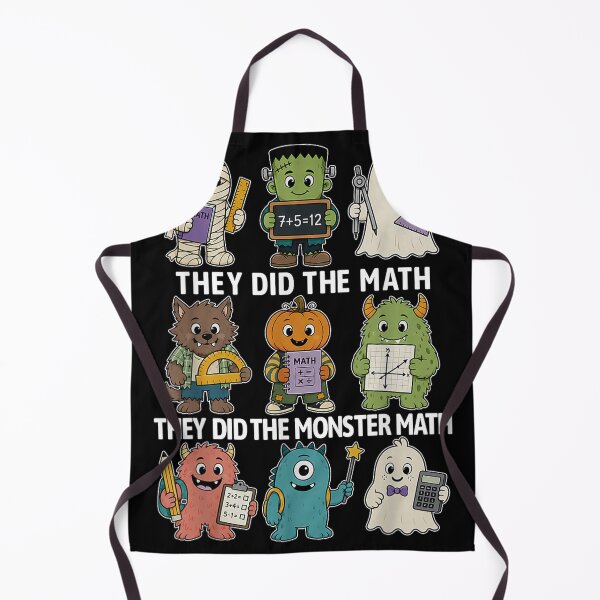 Item preview, They Did The Monster Math Funny Halloween Math Teacher Cute Monsters designed and sold by ocustdaleman.