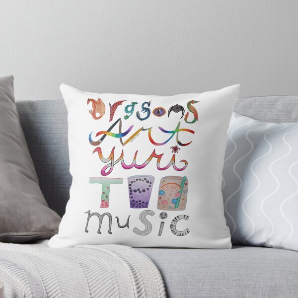 Item preview, Dragon, Art, Yuri, Tea, Music T-shirt mixed media designed and sold by WolfRaven Creations.