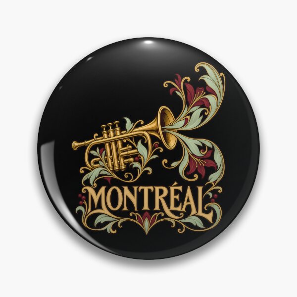 Item preview, Montreal Floral Trumpet: Golden Jazz Flourishes designed and sold by Fenay Designs.