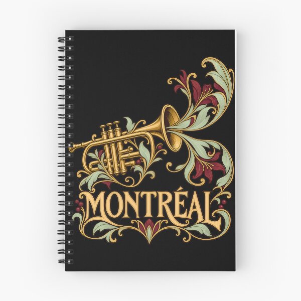Item preview, Montreal Floral Trumpet: Golden Jazz Flourishes designed and sold by Fenay Designs.