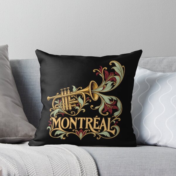 Item preview, Montreal Floral Trumpet: Golden Jazz Flourishes designed and sold by Fenay Designs.