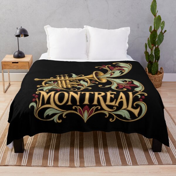 Item preview, Montreal Floral Trumpet: Golden Jazz Flourishes designed and sold by Fenay Designs.