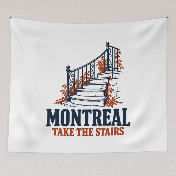 Item preview, Montreal Take the Stairs: Orange Vines and Ironwork designed and sold by Fenay Designs.