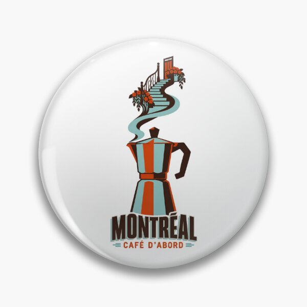 Item preview, Montreal Café d'Abord: Moka Pot Stairway Steam designed and sold by Fenay Designs.