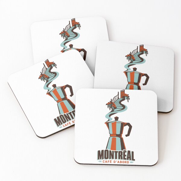 Item preview, Montreal Café d'Abord: Moka Pot Stairway Steam designed and sold by Fenay Designs.