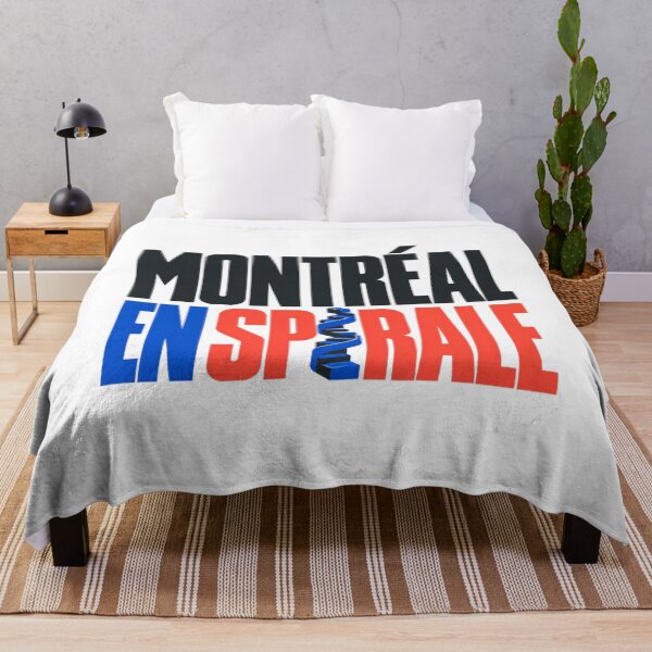 Item preview, Montreal En Spirale: Bold Type with Blue Stairs designed and sold by Fenay Designs.