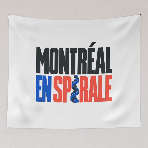Item preview, Montreal En Spirale: Bold Type with Blue Stairs designed and sold by Fenay Designs.