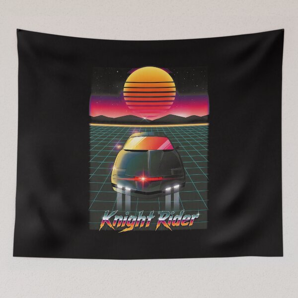 Item preview, 80s Retro Synthwave Knight Rider Car designed and sold by Gamaza-Eggs.